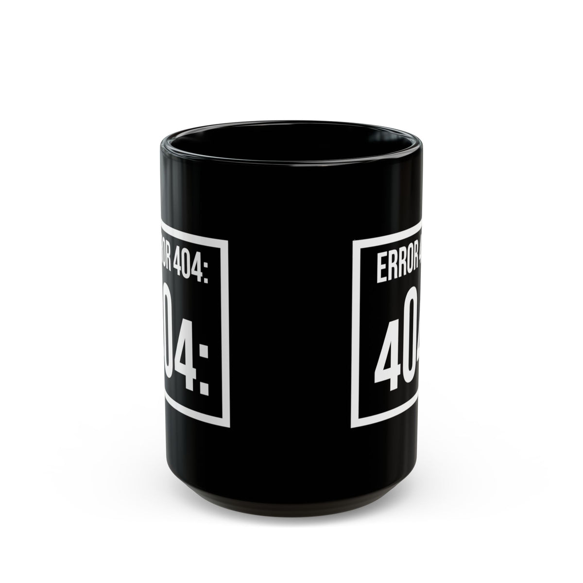 "Social Skills Not Found" Black Ceramic Mug — Graphic