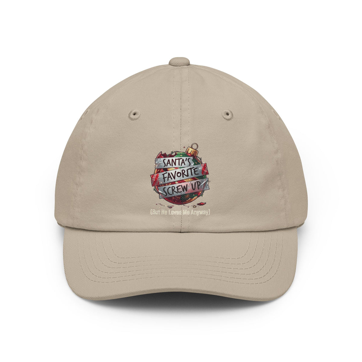 Color: Stone | Santa's Favorite Screw Up Dad Hat