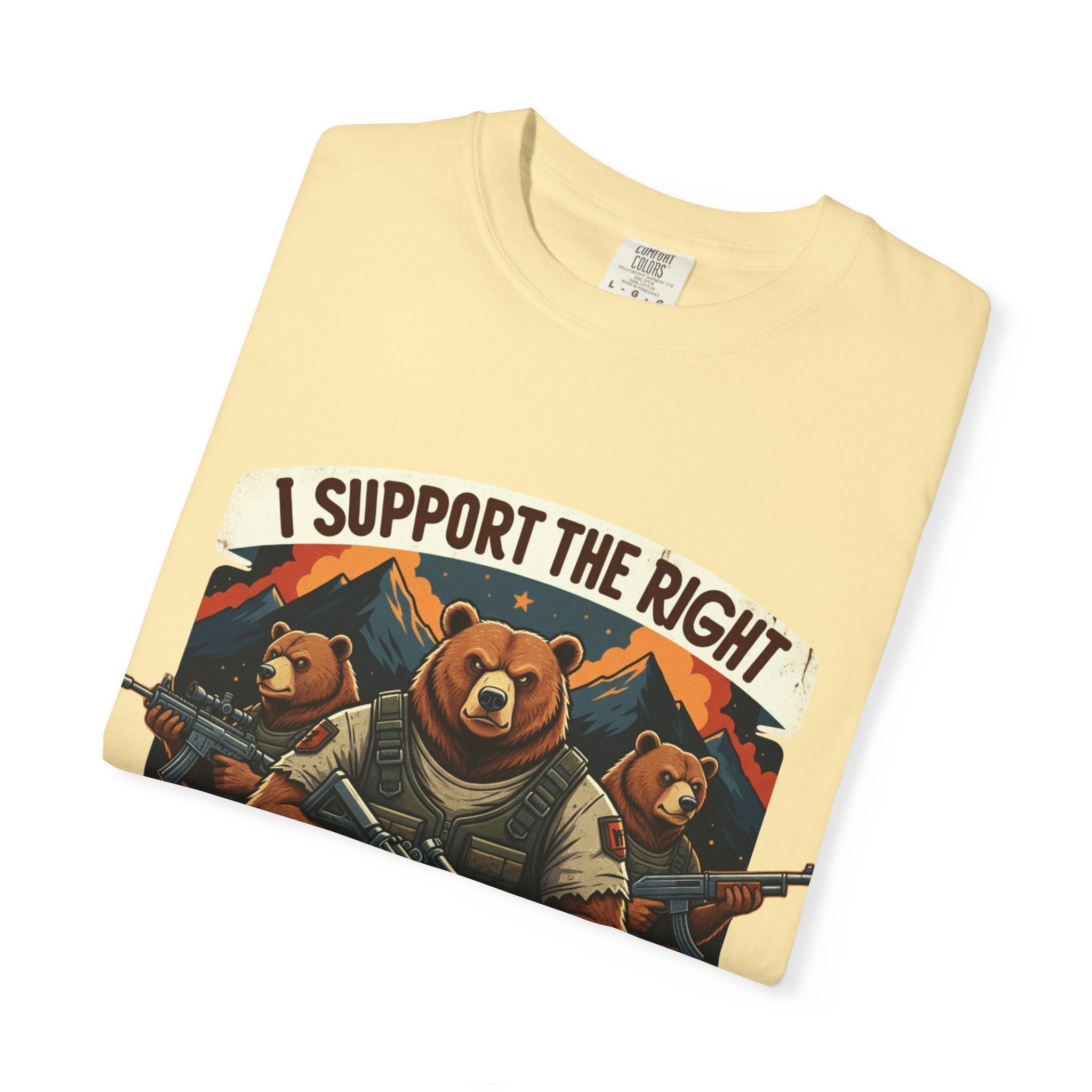 "The Right to Arm Bears (Mountain Division)" Unisex Garment-Dyed T-shirt