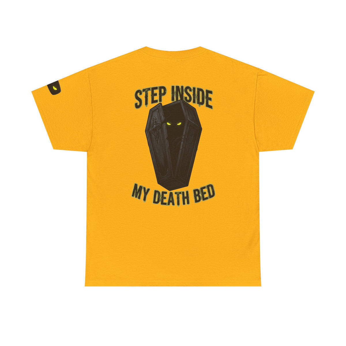 Color: Gold | Step Inside My Death Bed Premium Graphic Tee