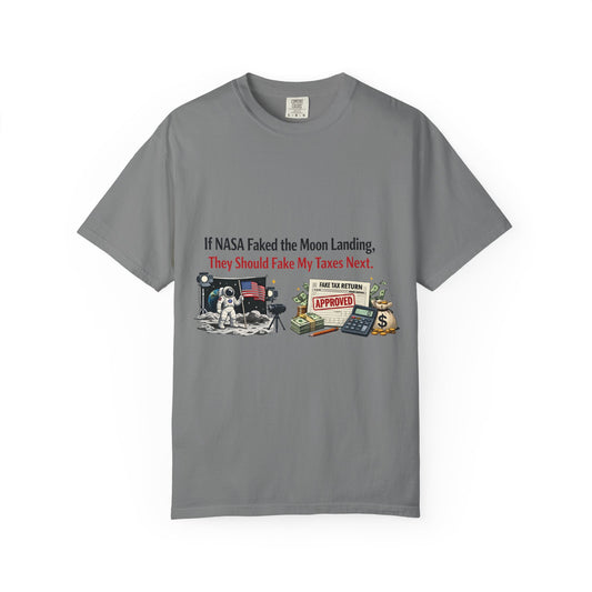 Color: Grey | They Lied About Both | Garment-Dyed Tee — AttitudeShirts