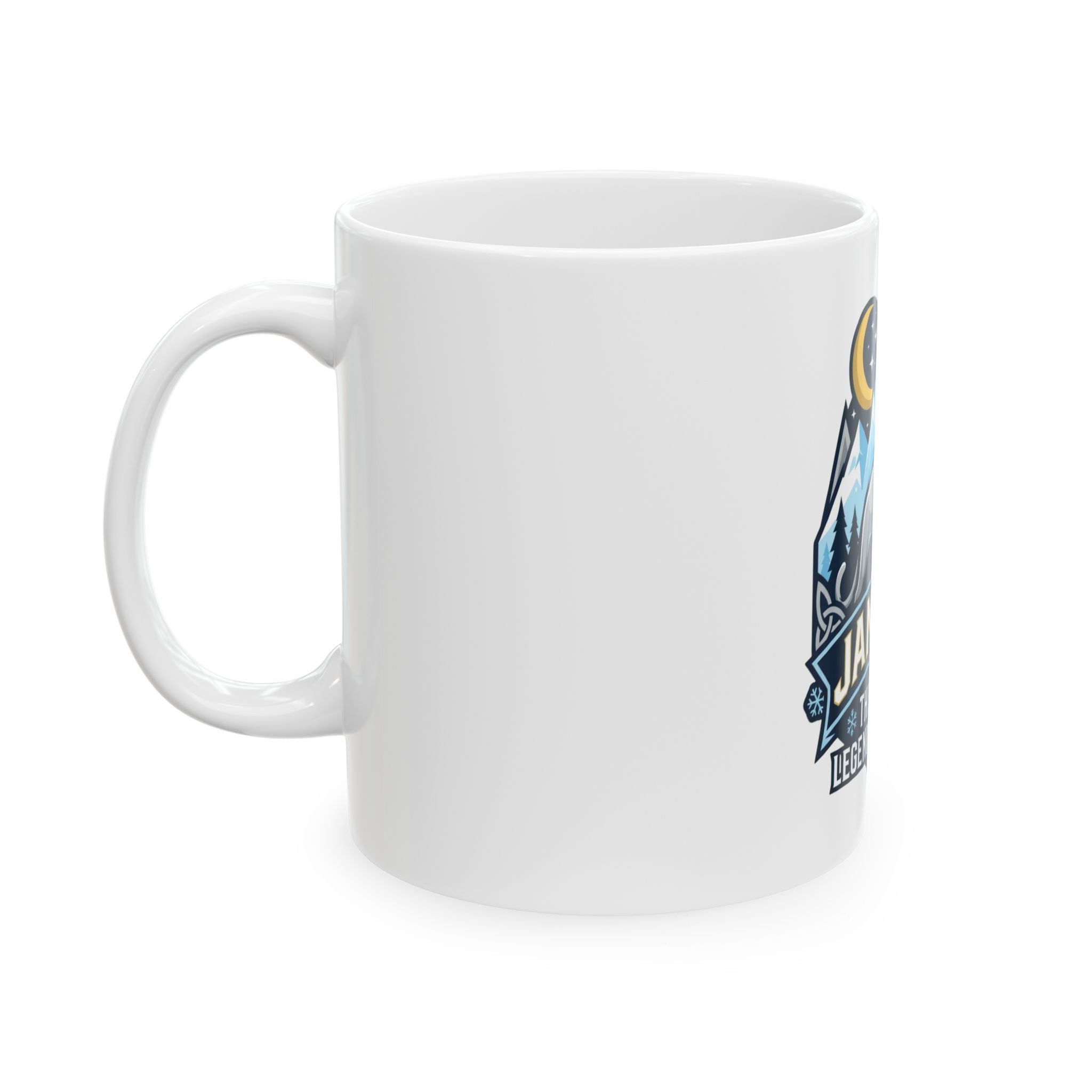 "January Legend" White Ceramic Mug