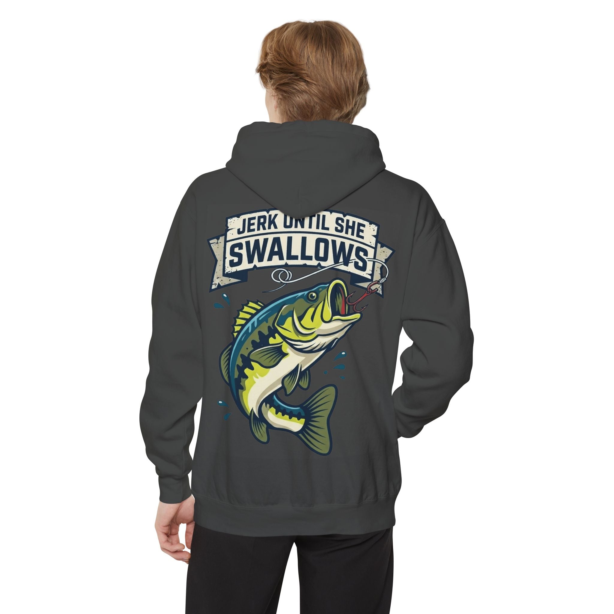 "Jerk Until She Swallows" Garment-Dyed Hoodie