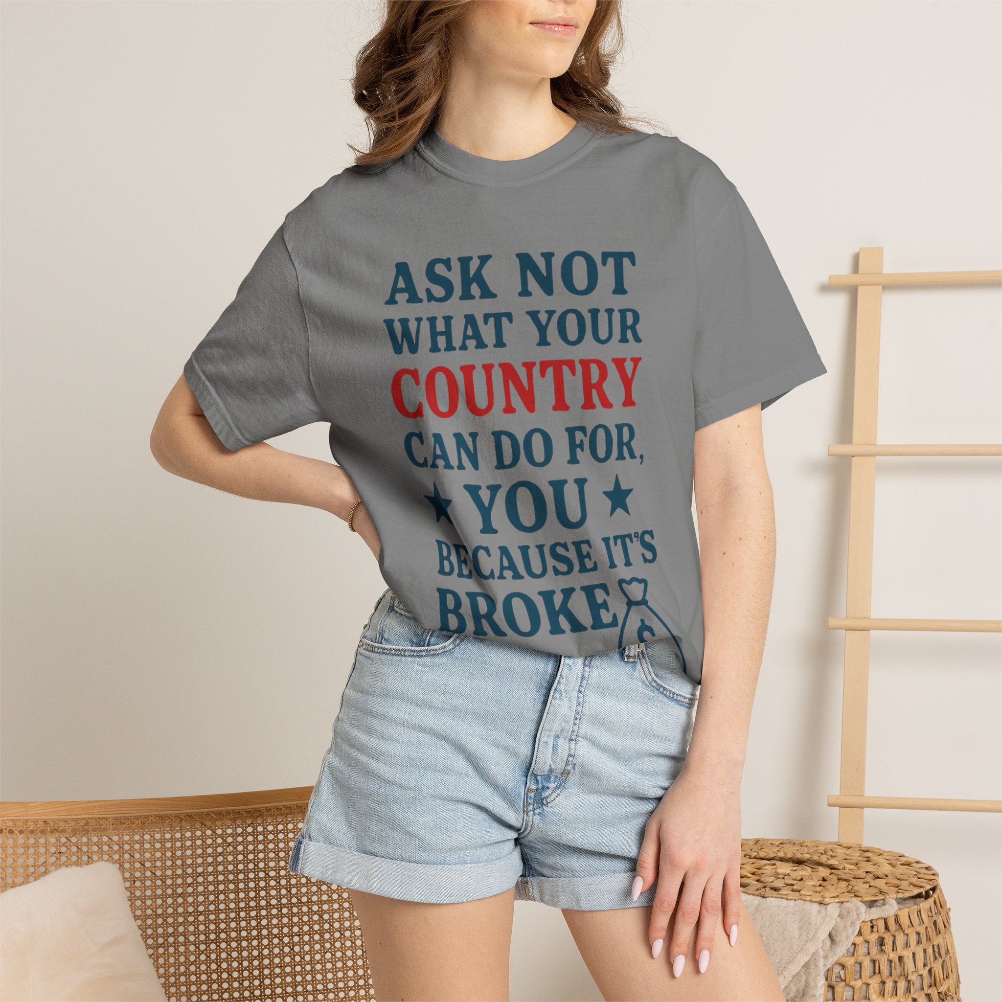 "Because It’s Broke" Unisex Garment-Dyed T-shirt