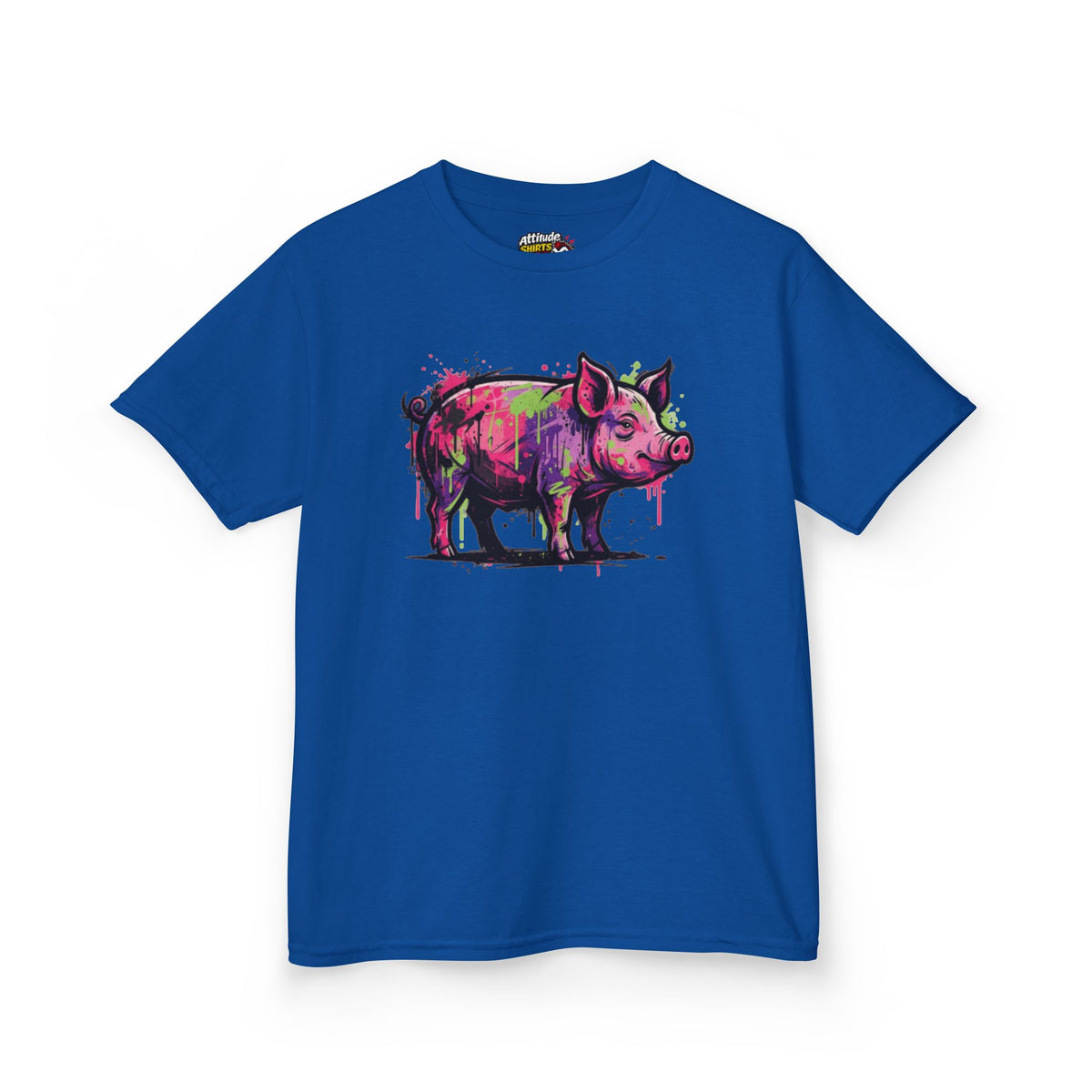 Color: Royal | Barnyard Pig Kids Tee