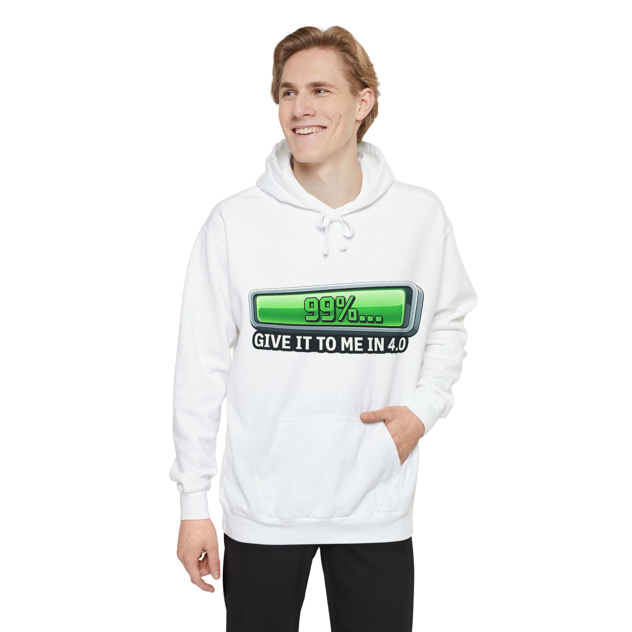 99% Done Waiting | Garment-Dyed Hoodie — AttitudeShirts