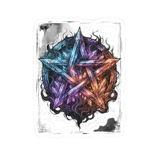 "Cosmic Spectrum Pentacle" Sticker — Main