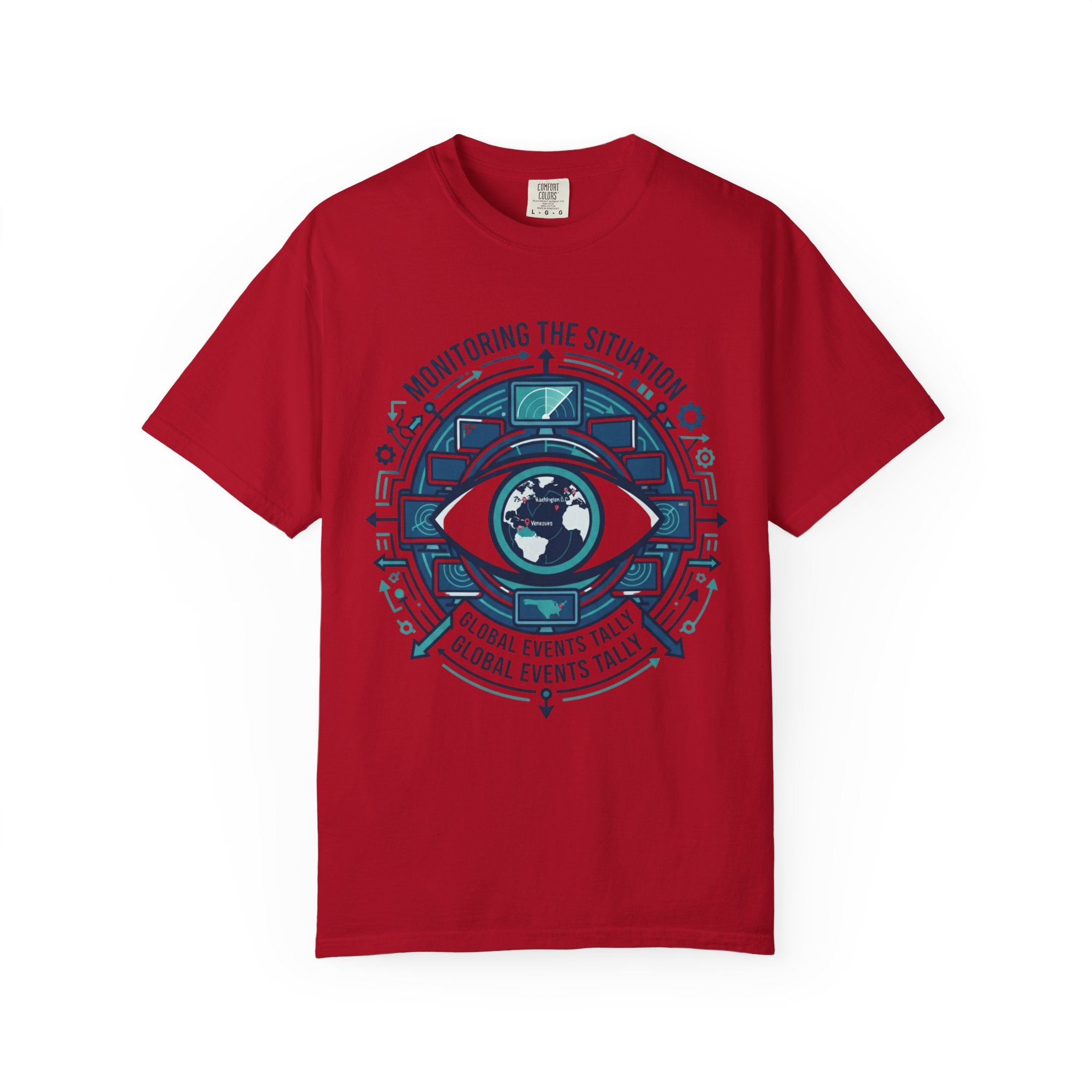 "Monitoring the Situation" Unisex Garment-Dyed Tee