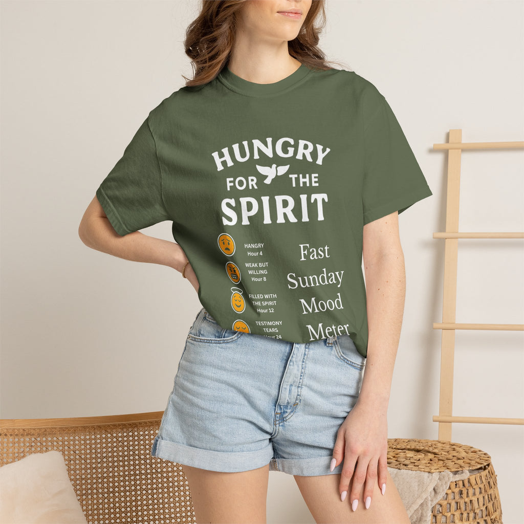 "Fast Sunday Mood Meter" Unisex Garment-Dyed T-shirt