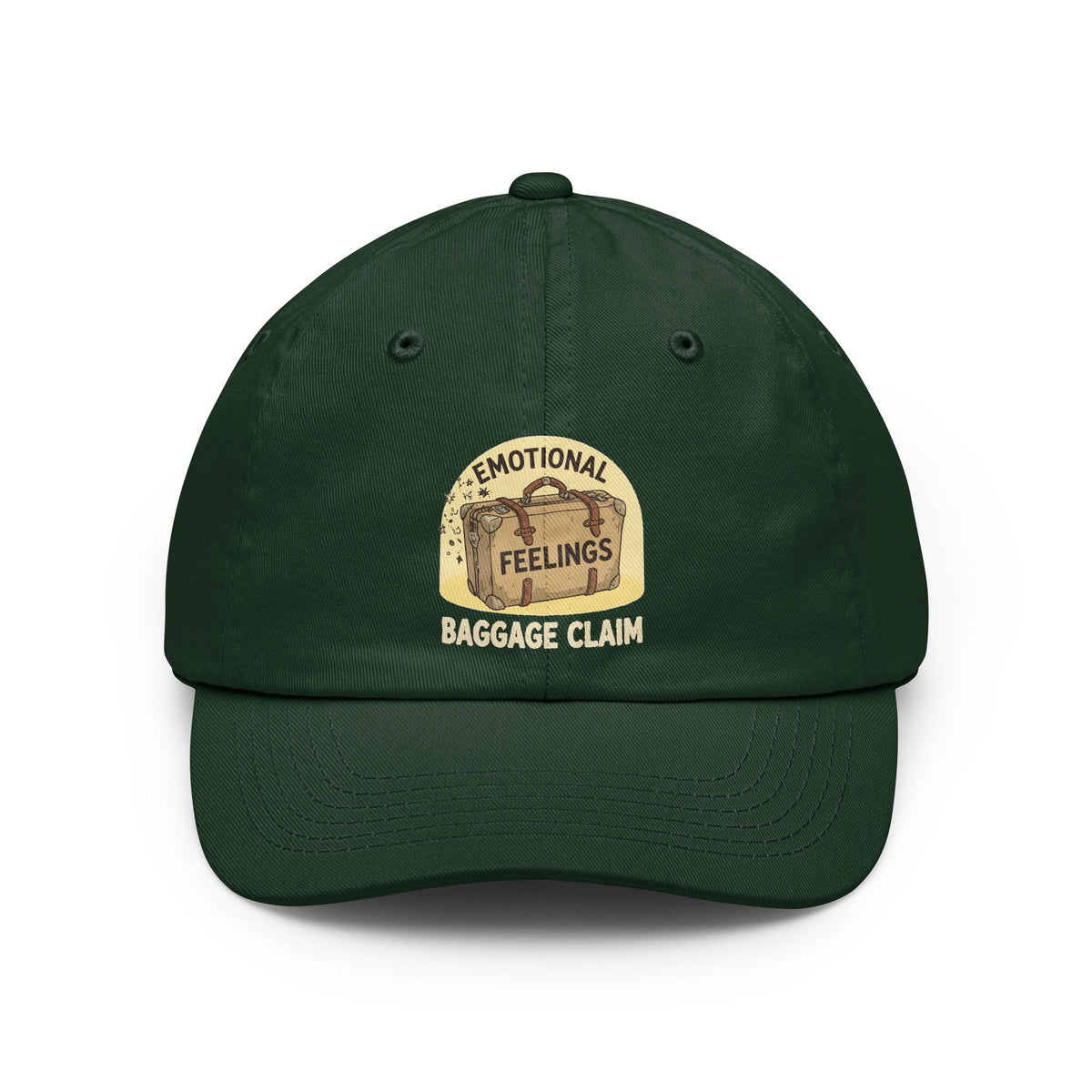Color: Forest Green | Emotional Baggage Claim Dad Hat