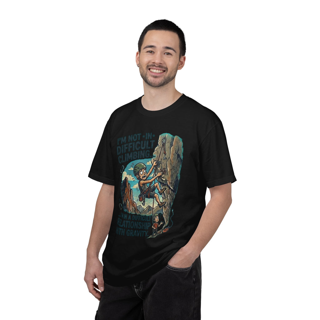 "Difficult Climbing" Unisex Garment-Dyed Tee