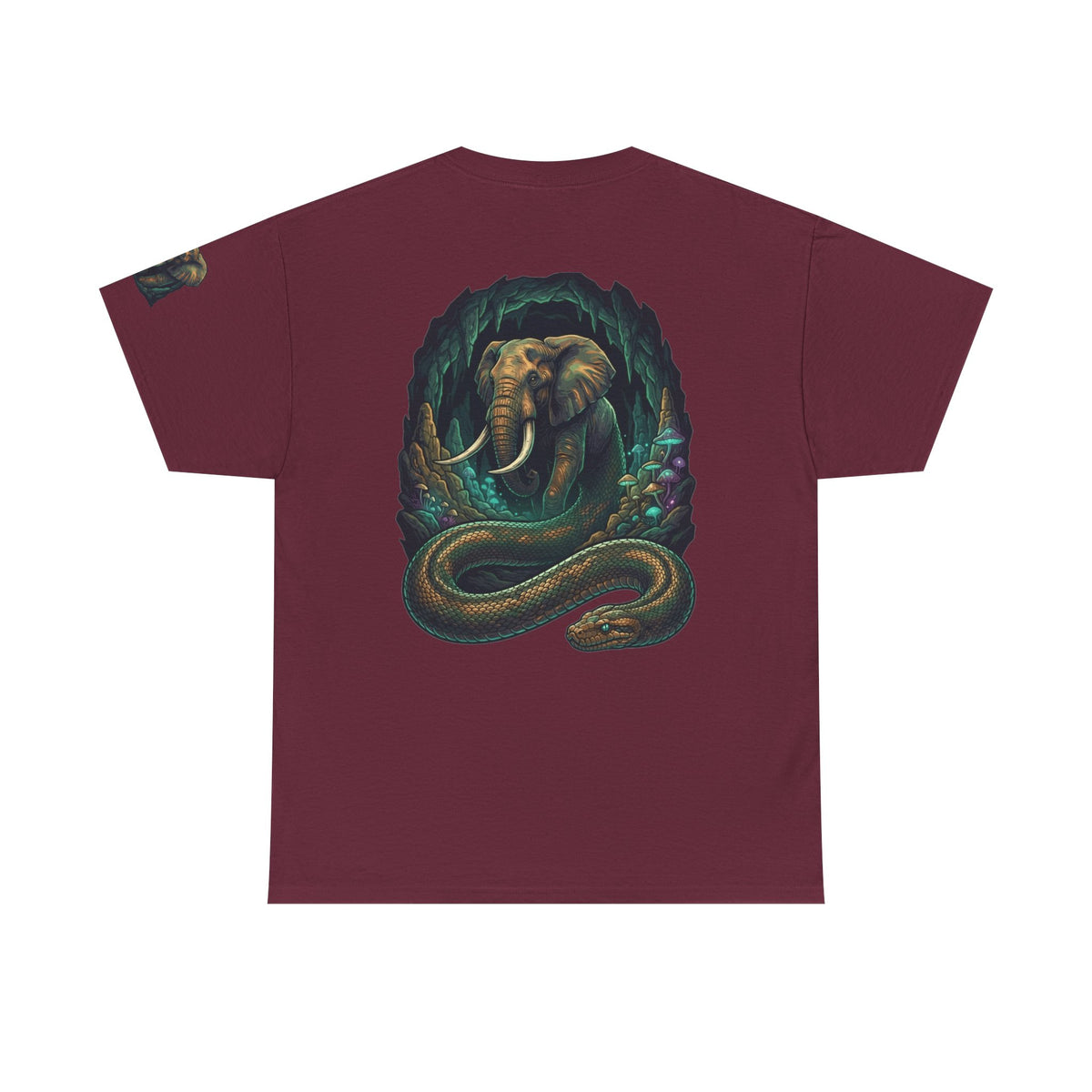 Color: Maroon | Grootslang (South African Mythology) Premium Graphic Tee