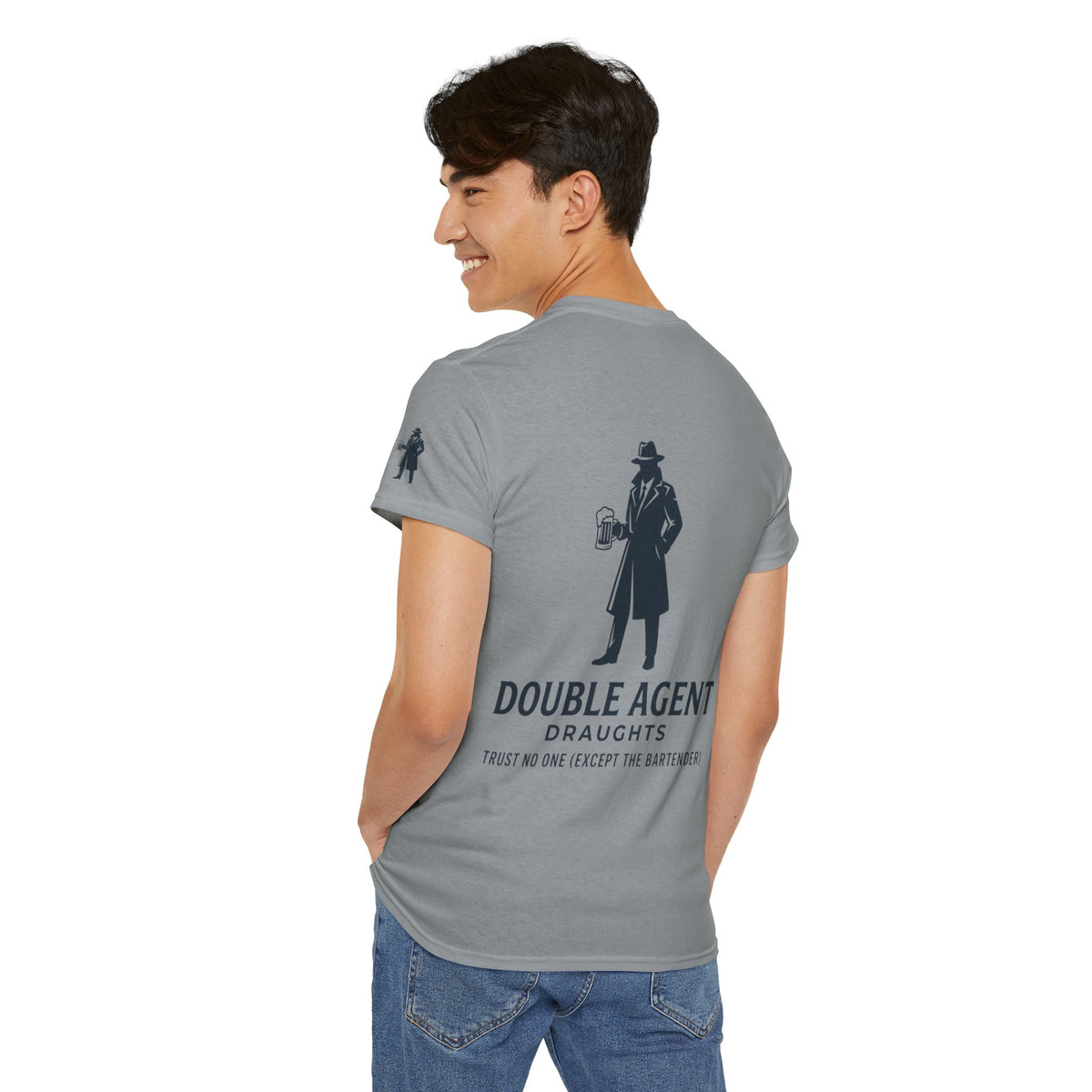 Color: Gravel | Double Agent Draughts Premium Graphic Tee