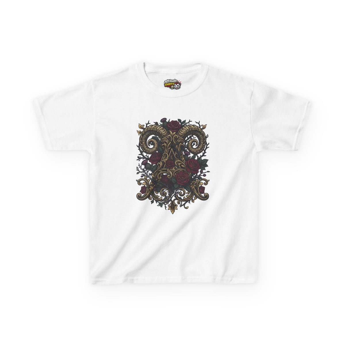 Floral Monogram Aries Kids Tee