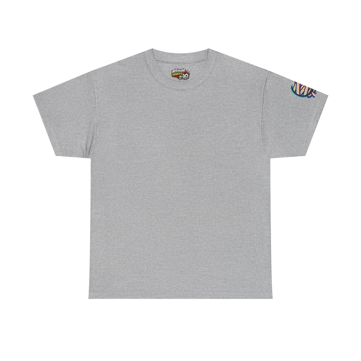Color: Sport Grey | Hardly Wrapped, Fully Erect Premium Graphic Tee