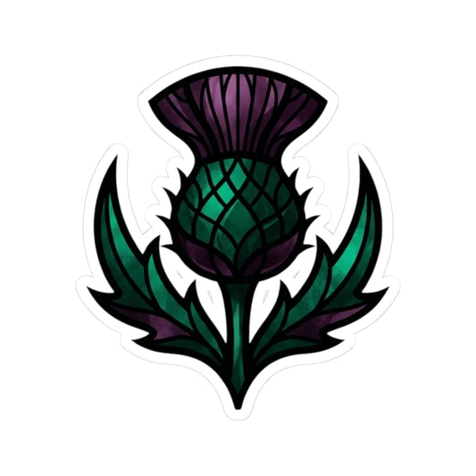 "Stained Glass Floral" Sticker