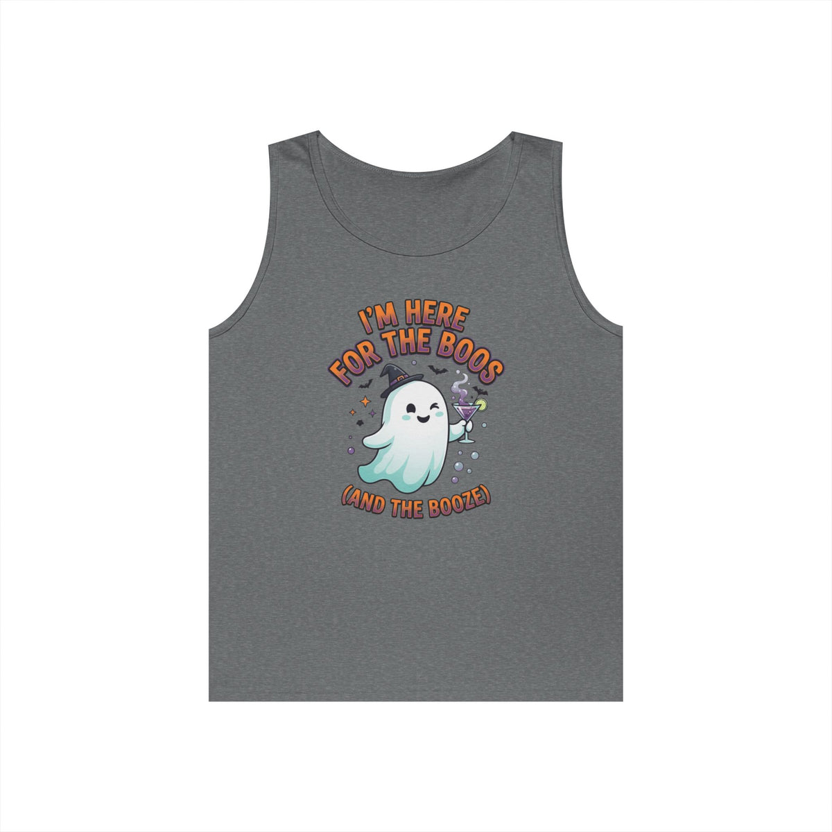 Color: Graphite Heather | I'm Here For The Boos Tank Top