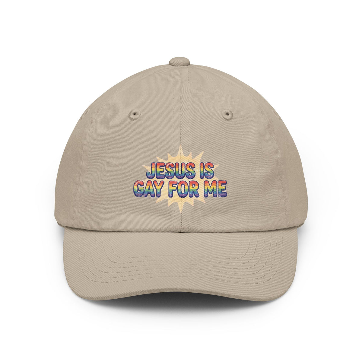 Color: Stone | Jesus is Gay For Me Cap