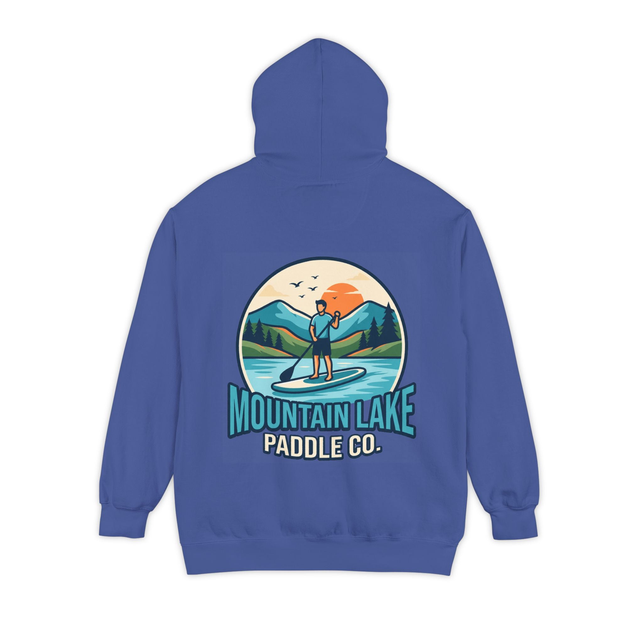 "Mountain Lake Paddle Board" Garment-Dyed Hoodie