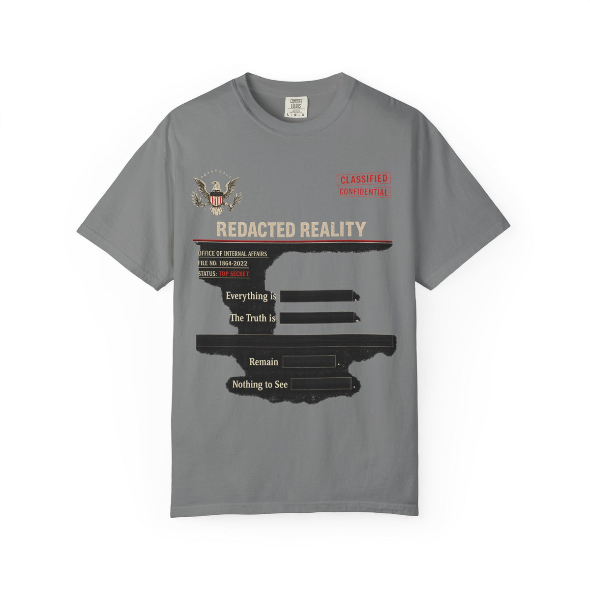 Color: Grey | Unfiltered & Unapologetic | Garment-Dyed Tee — AttitudeShirts