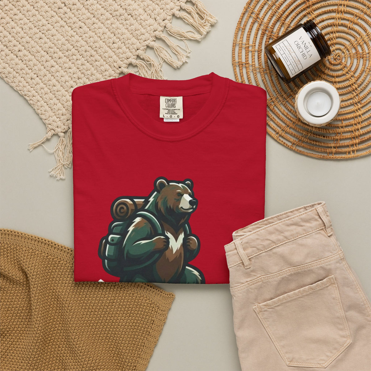 Bear Credible Unisex Garment-Dyed Tee