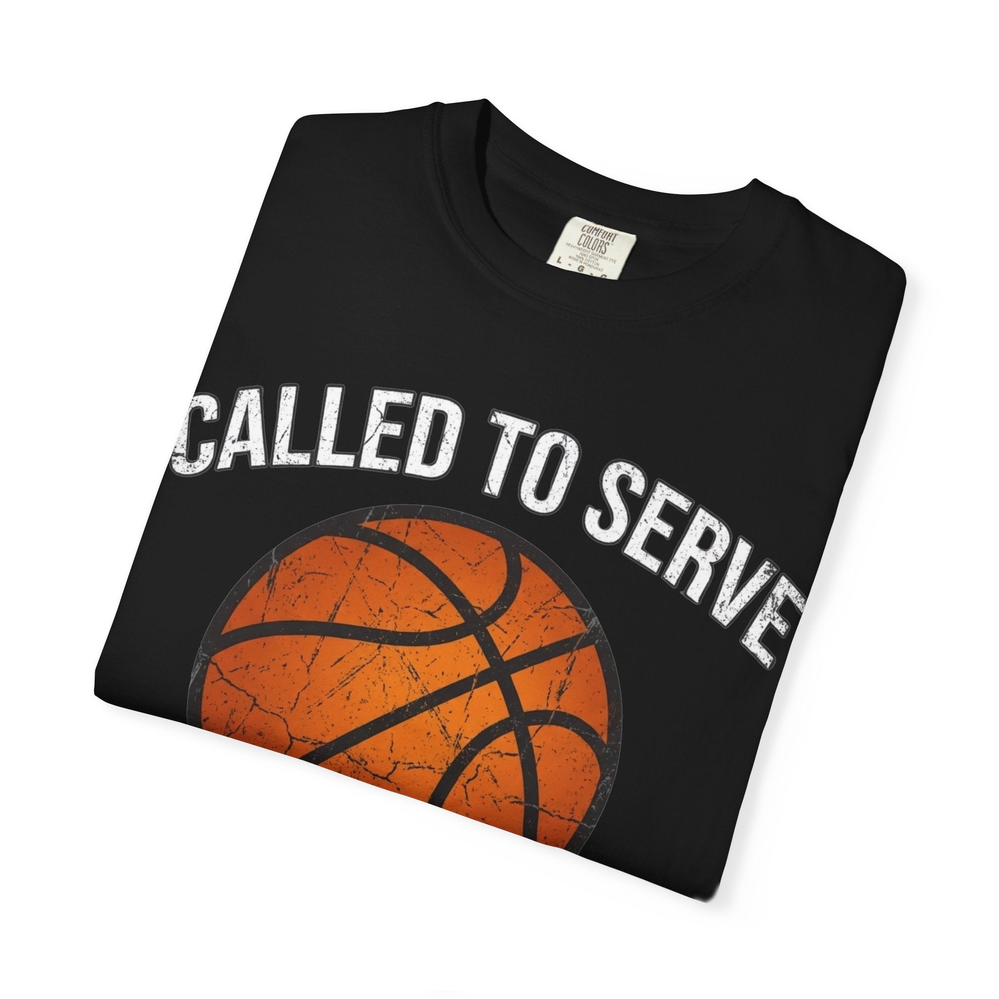 Called To Serve The Lord's Team Christian Basketball T-Shirt - Distressed Religious Sports Tee for Men and Women