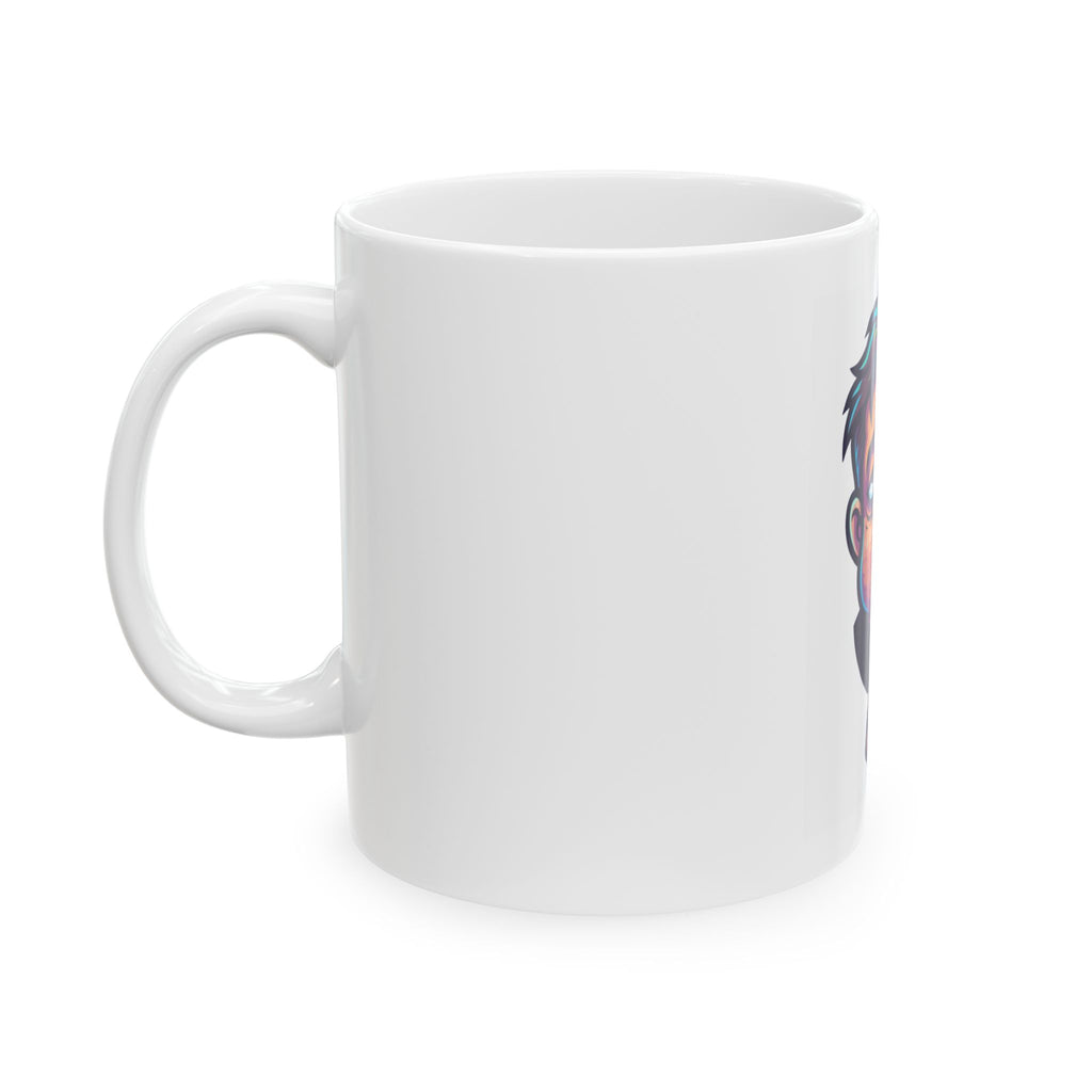 "Forgive Me Father Too Much Candy" White Ceramic Mug — Graphic