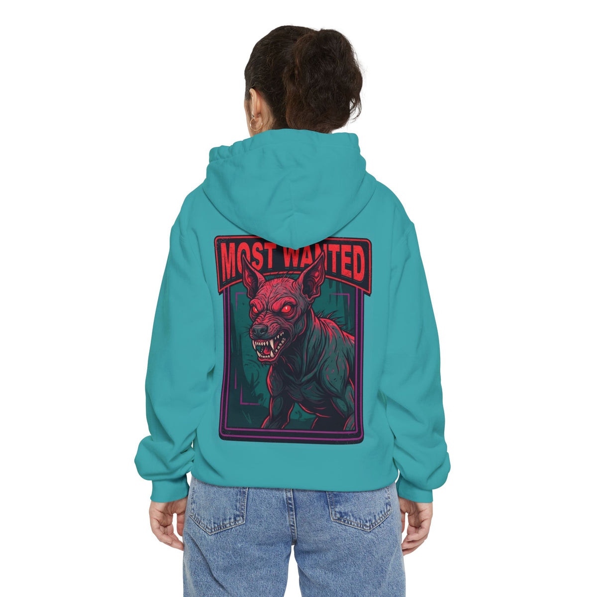 Color: Seafoam | Chupacabra (Puerto Rico-Latin America) Garment-Dyed Hoodie