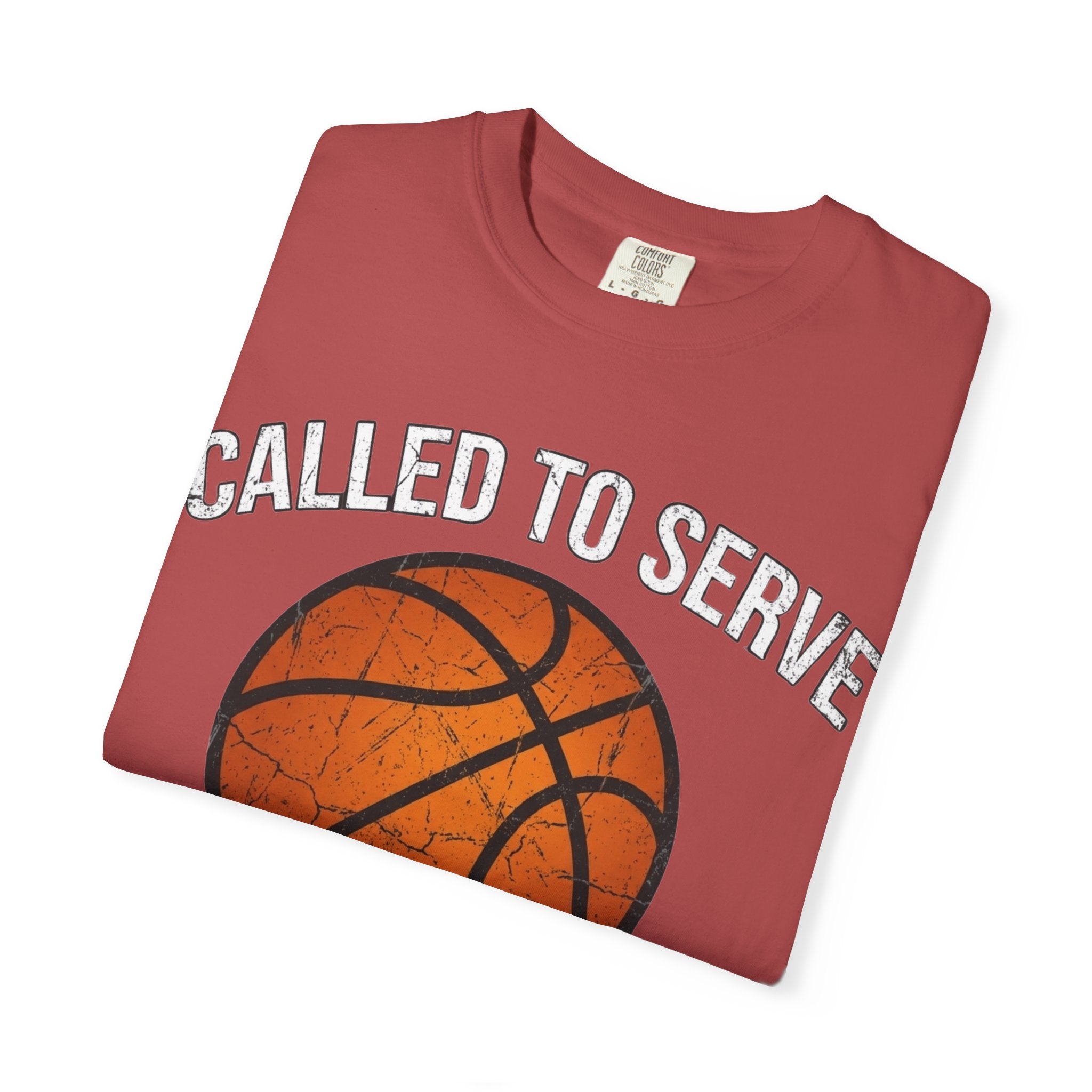 Called To Serve The Lord's Team Christian Basketball T-Shirt - Distressed Religious Sports Tee for Men and Women