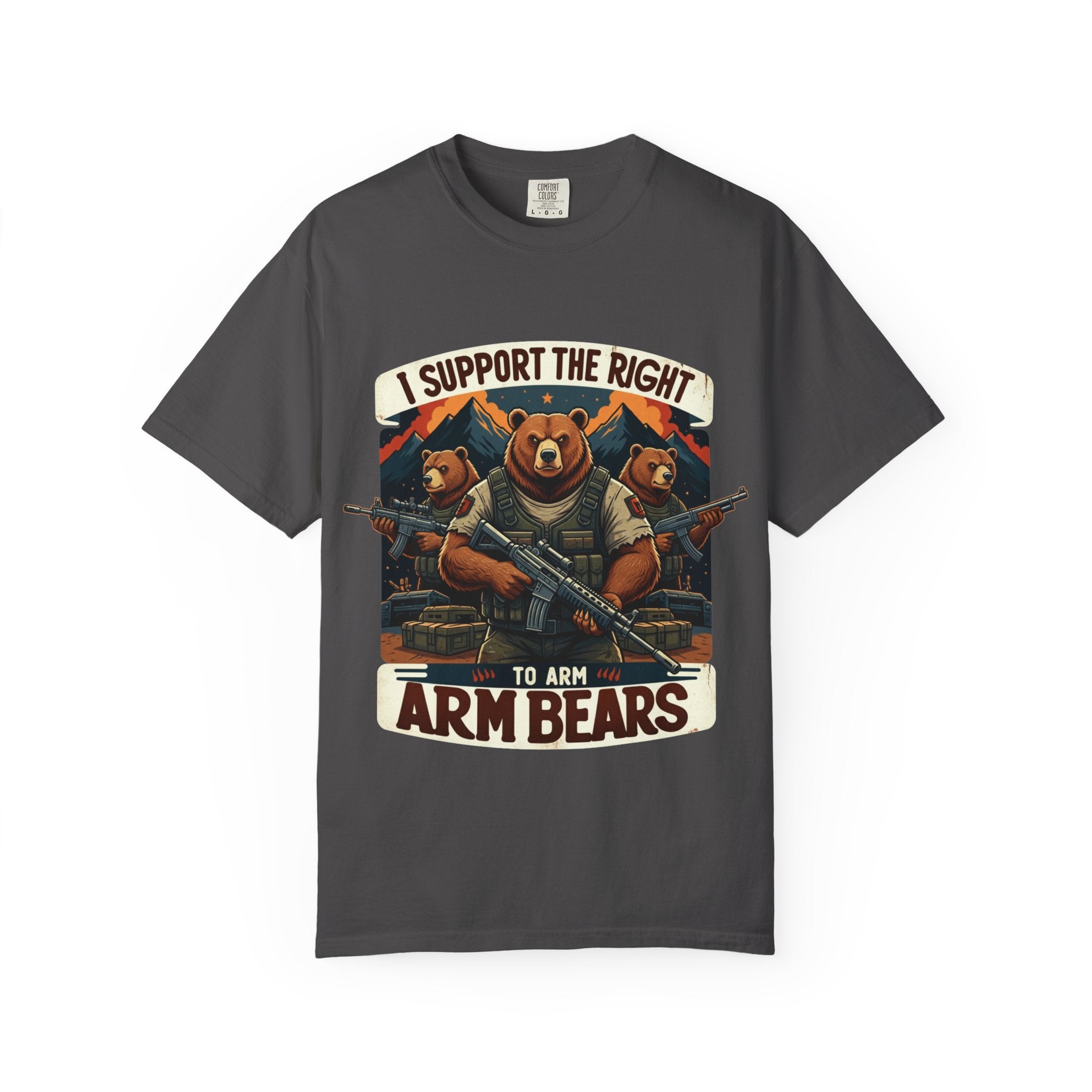 "The Right to Arm Bears (Mountain Division)" Unisex Garment-Dyed T-shirt