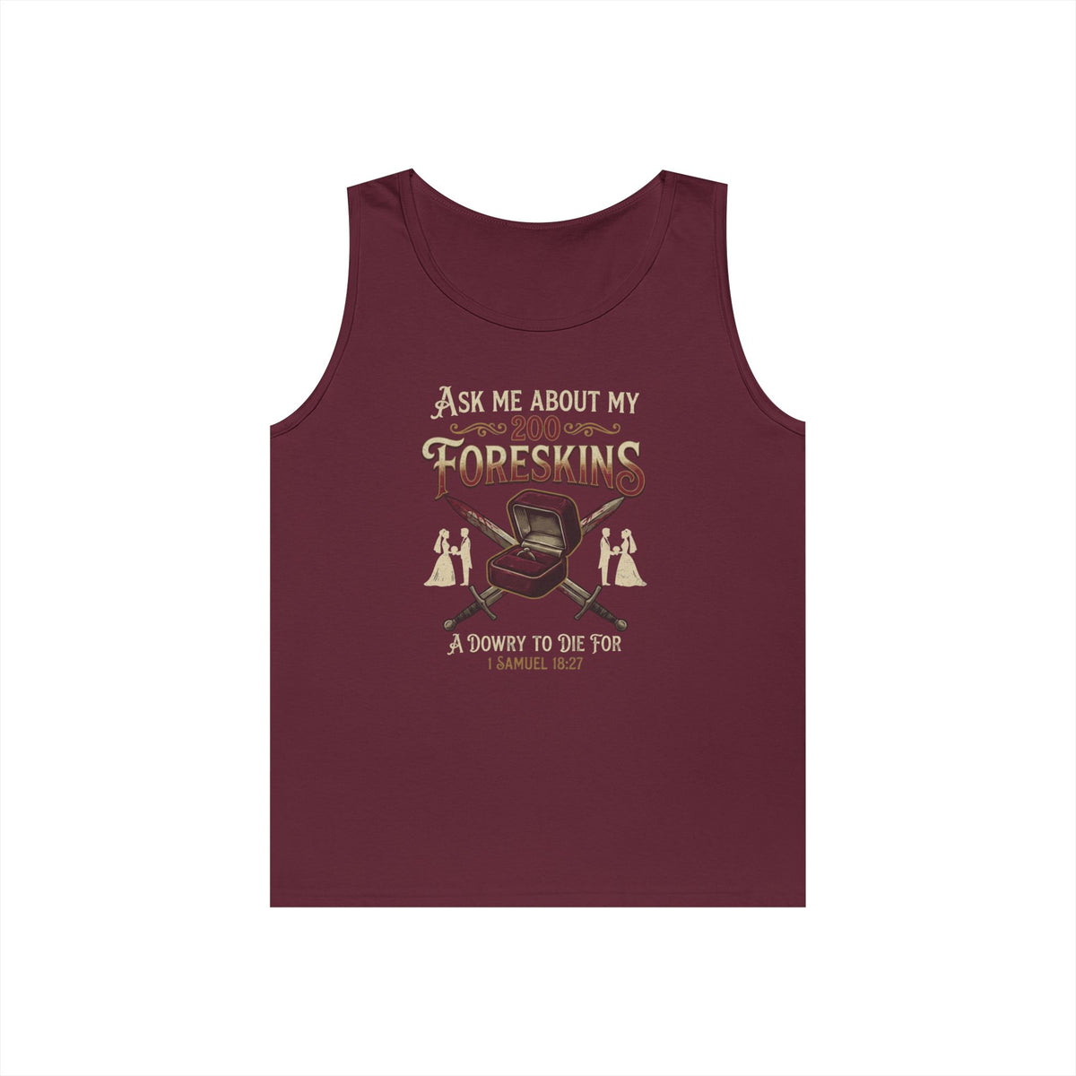"Good Book Series 200 Foreskins" Tank Top
