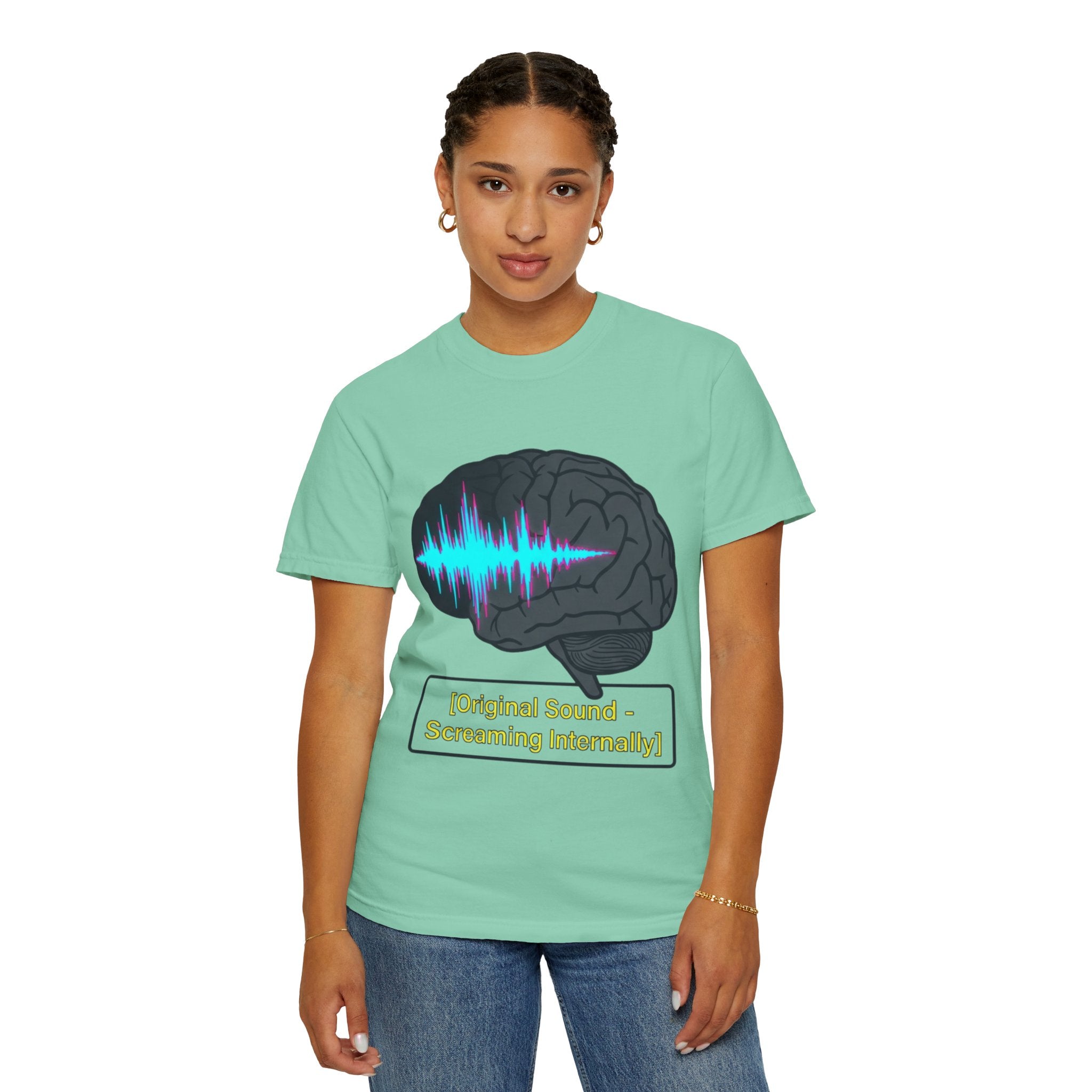 "Screaming Internally" Unisex Garment-Dyed Tee