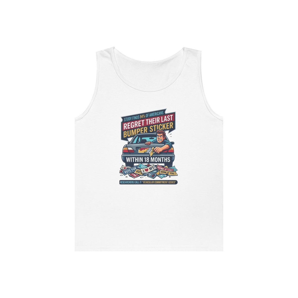 "Bumper Sticker Regret" Tank Top