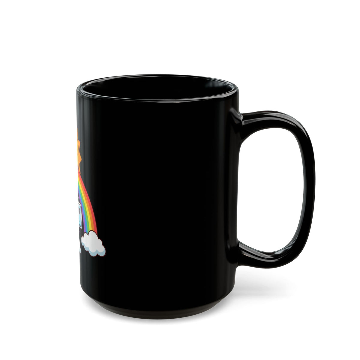 "Celebrating Gay Sex" Black Ceramic Mug