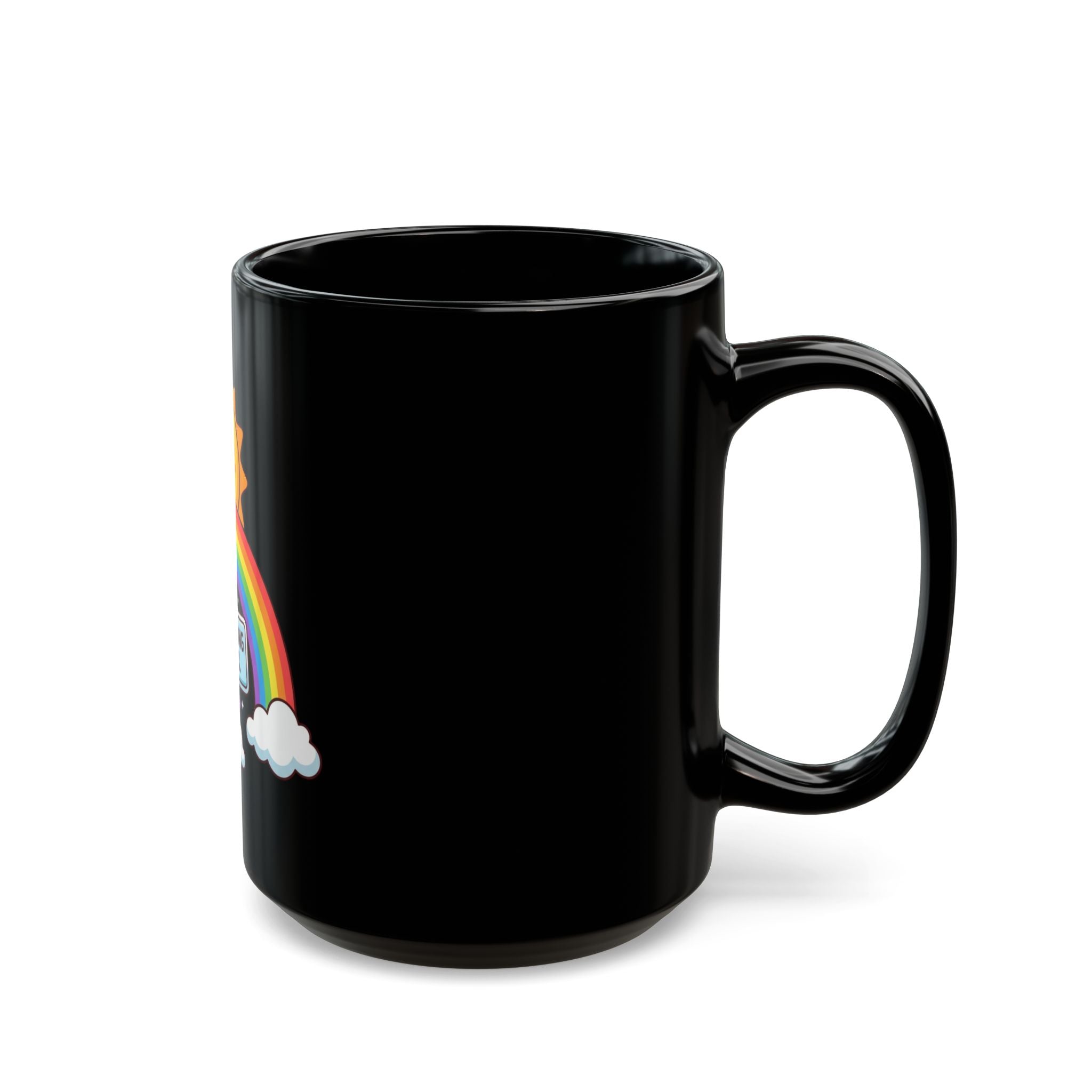 "Celebrating Gay Sex" Black Ceramic Mug
