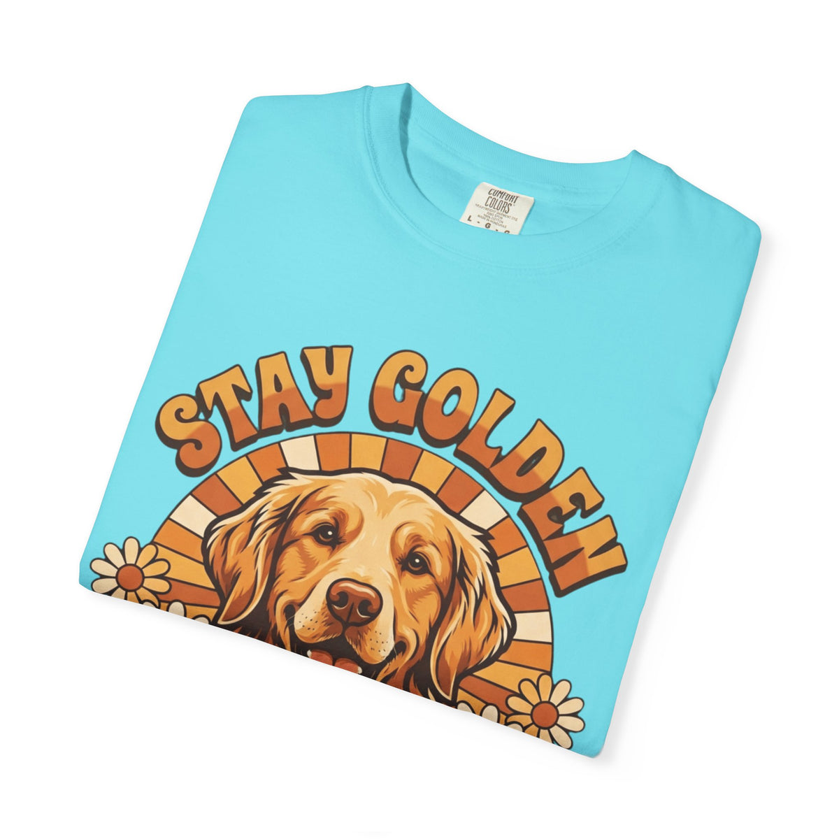 "Stay Golden & Bark On" Unisex Garment-Dyed Tee