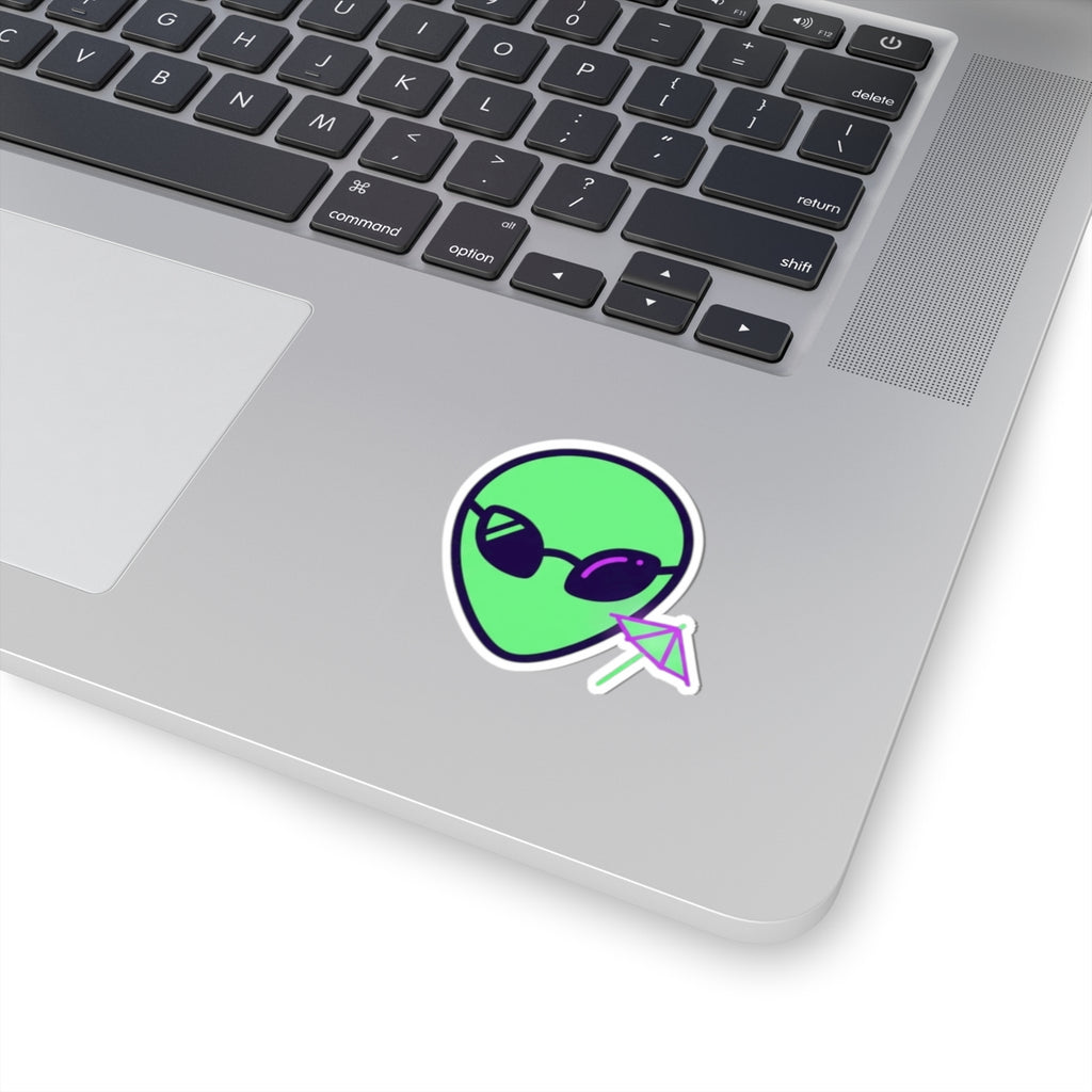 "Drunk Alien" Sticker
