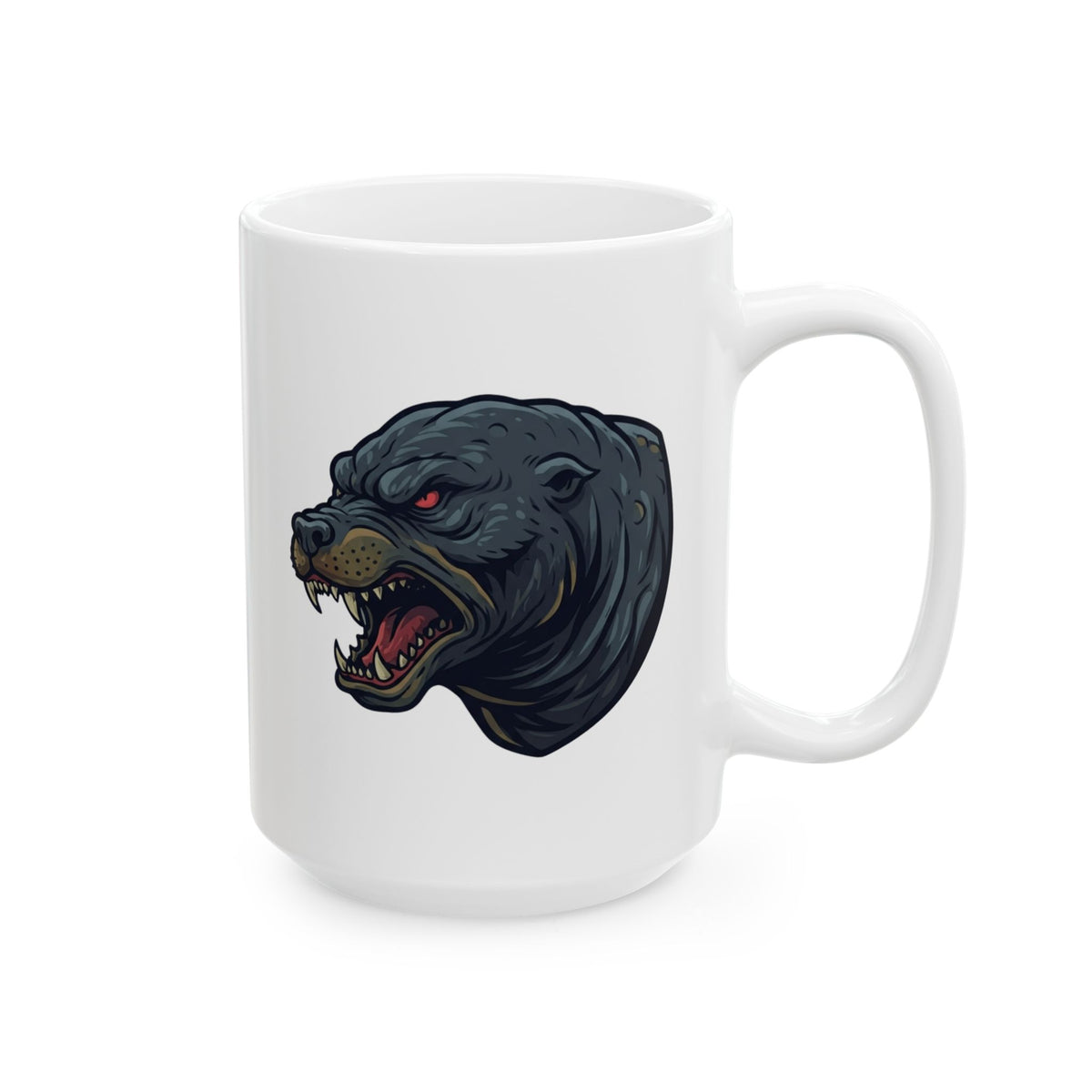 "Bunyip (Australian Aboriginal Mythology)" White Ceramic Mug — Graphic