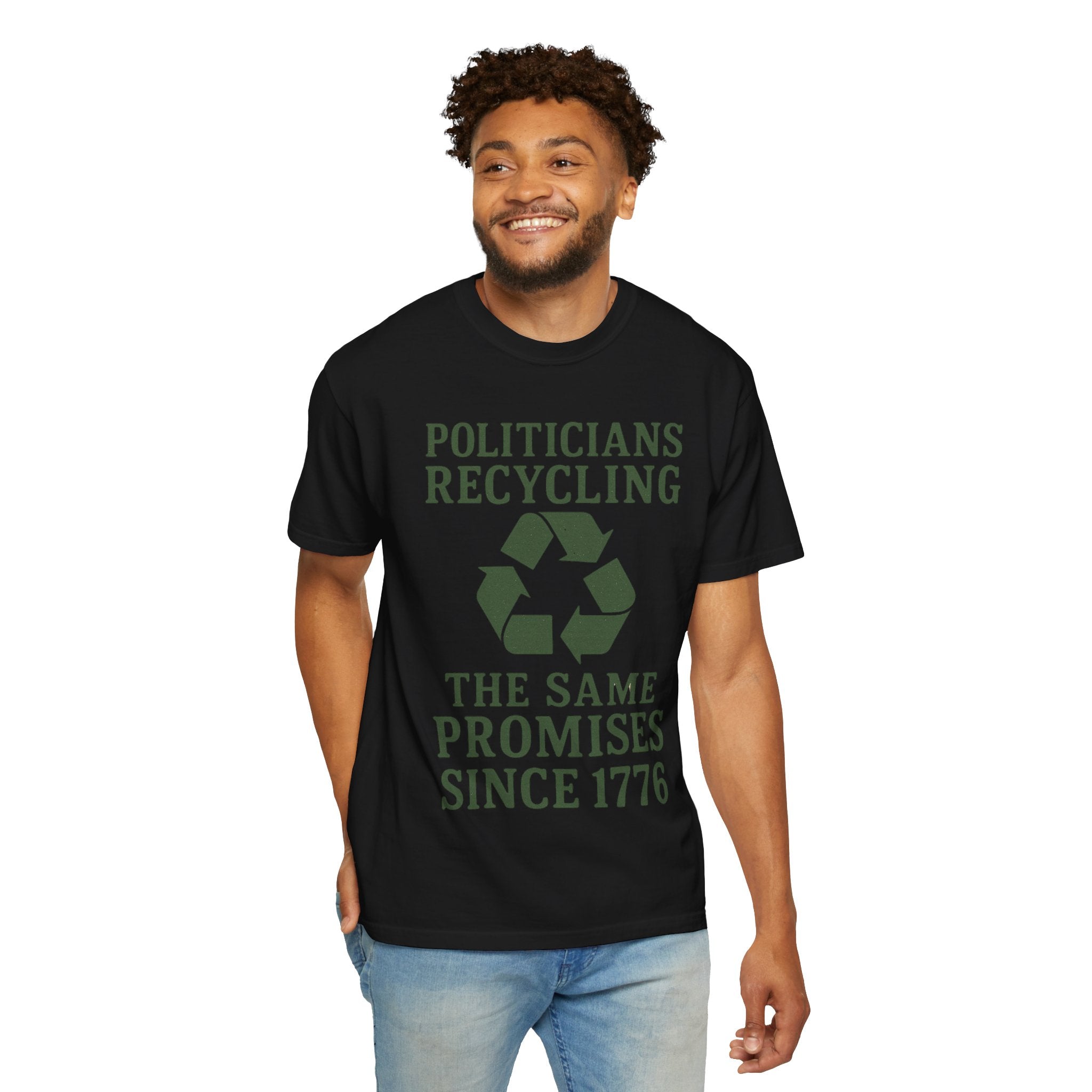 "Politicians Recycling" Unisex Garment-Dyed T-shirt