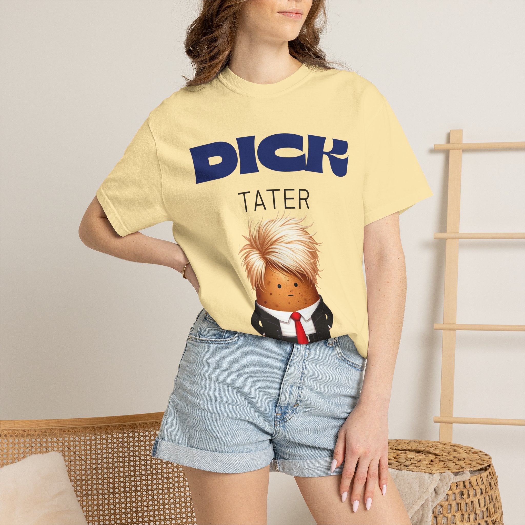 "The Dick Tater (Executive Spud Edition)" Unisex Garment-Dyed T-shirt
