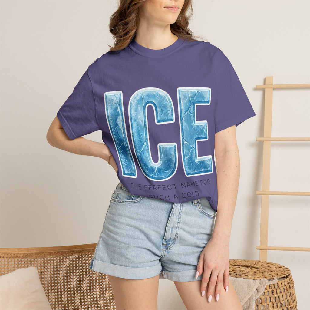 "ICE Cold Government" Unisex Garment-Dyed T-shirt