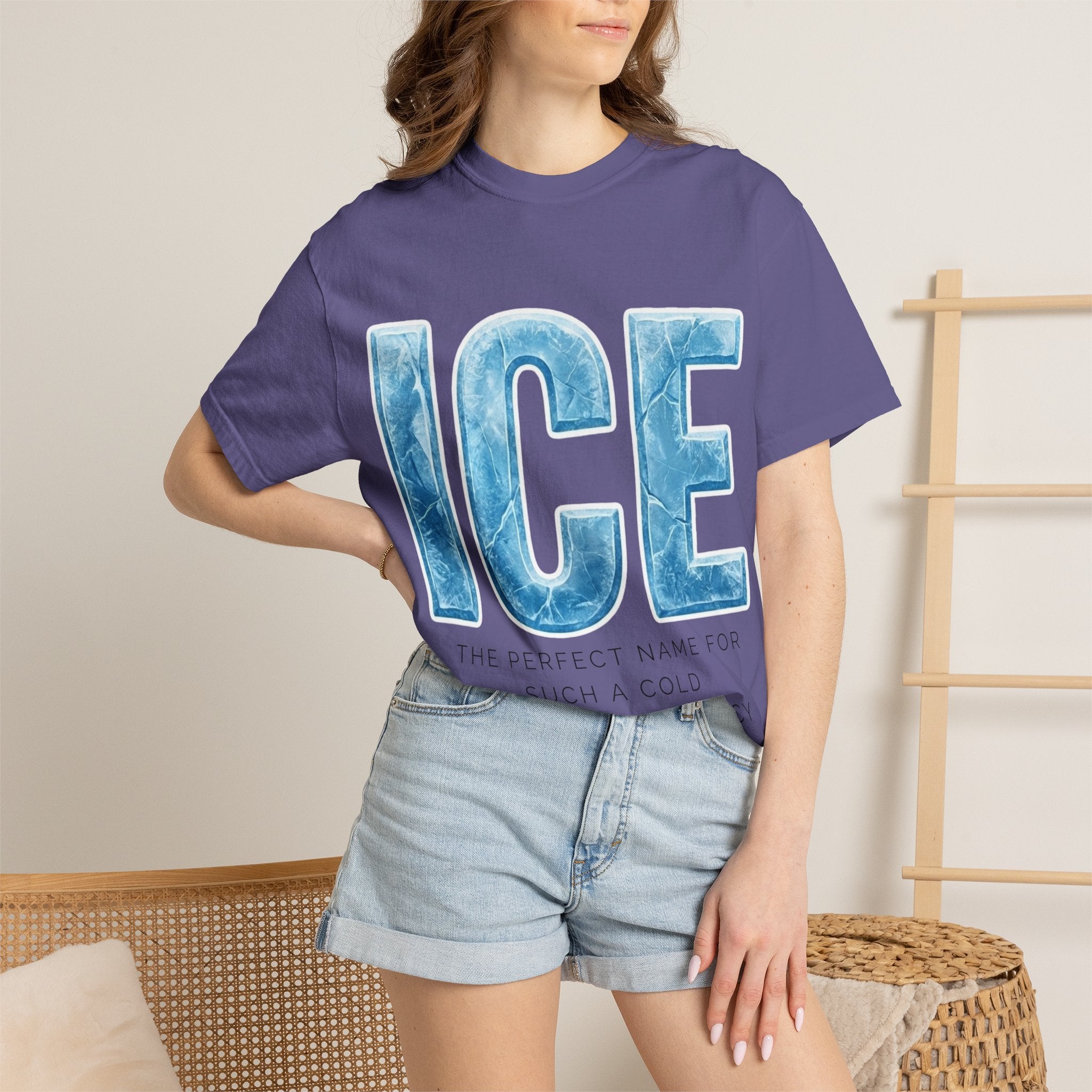 "ICE Cold Government" Unisex Garment-Dyed T-shirt