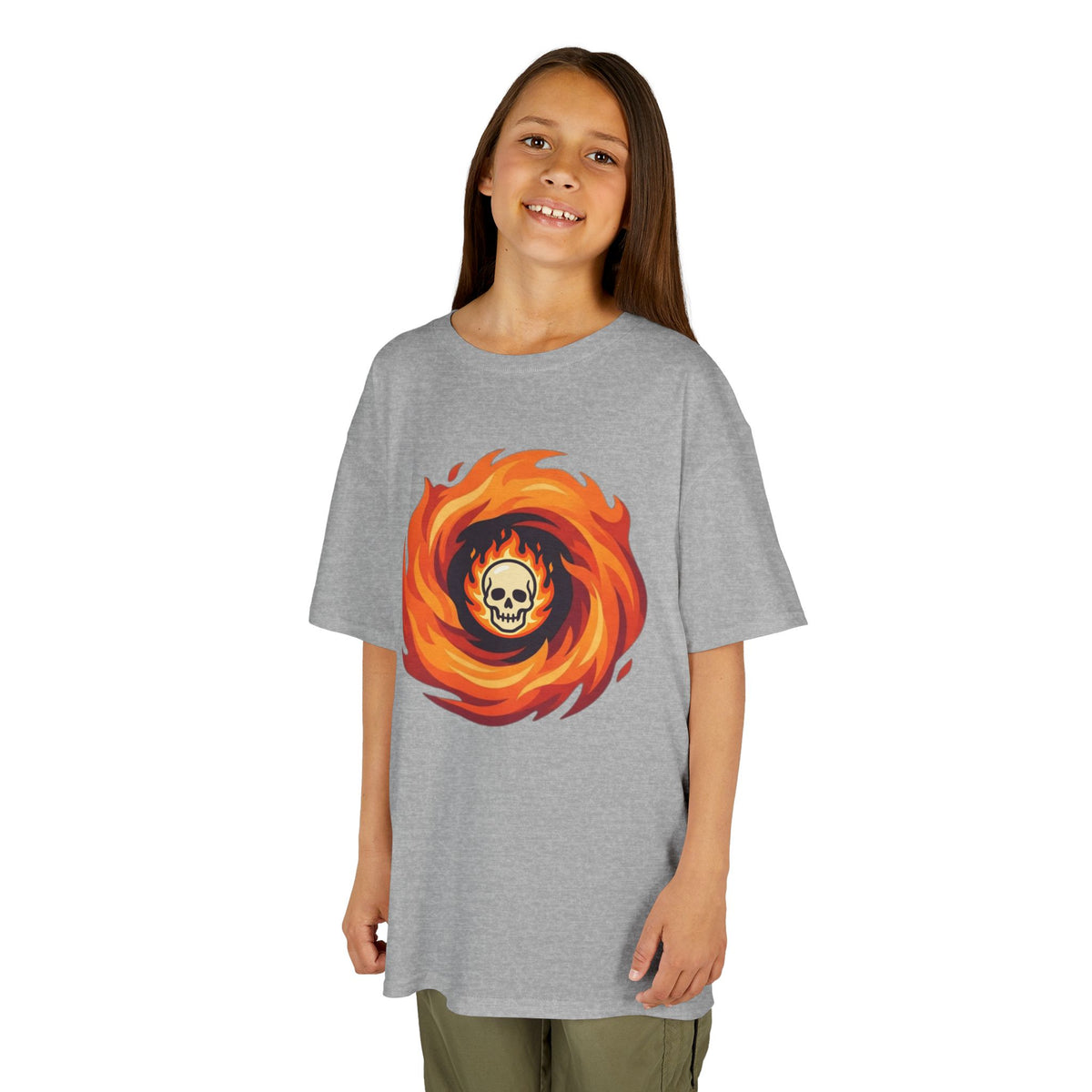 Color: Sport Grey | Hellfire Kids Tee