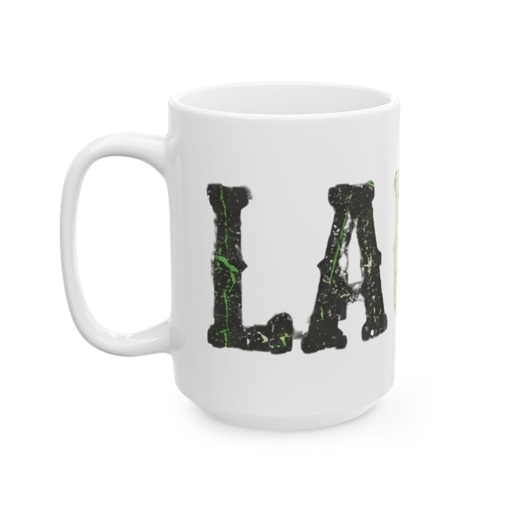 "Choose to Laugh" White Ceramic Mug — Graphic