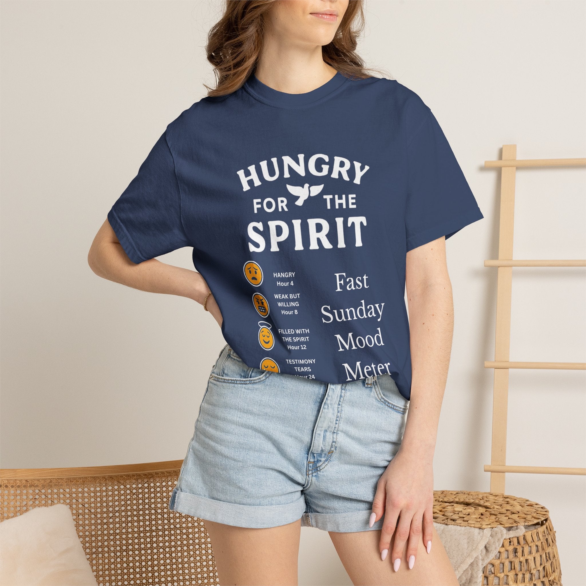 "Fast Sunday Mood Meter" Unisex Garment-Dyed T-shirt