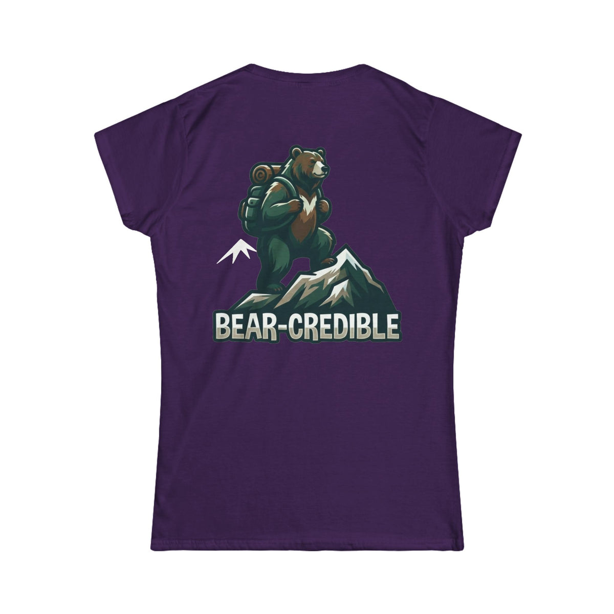 Color: Purple | Bear Credible Women's Tee