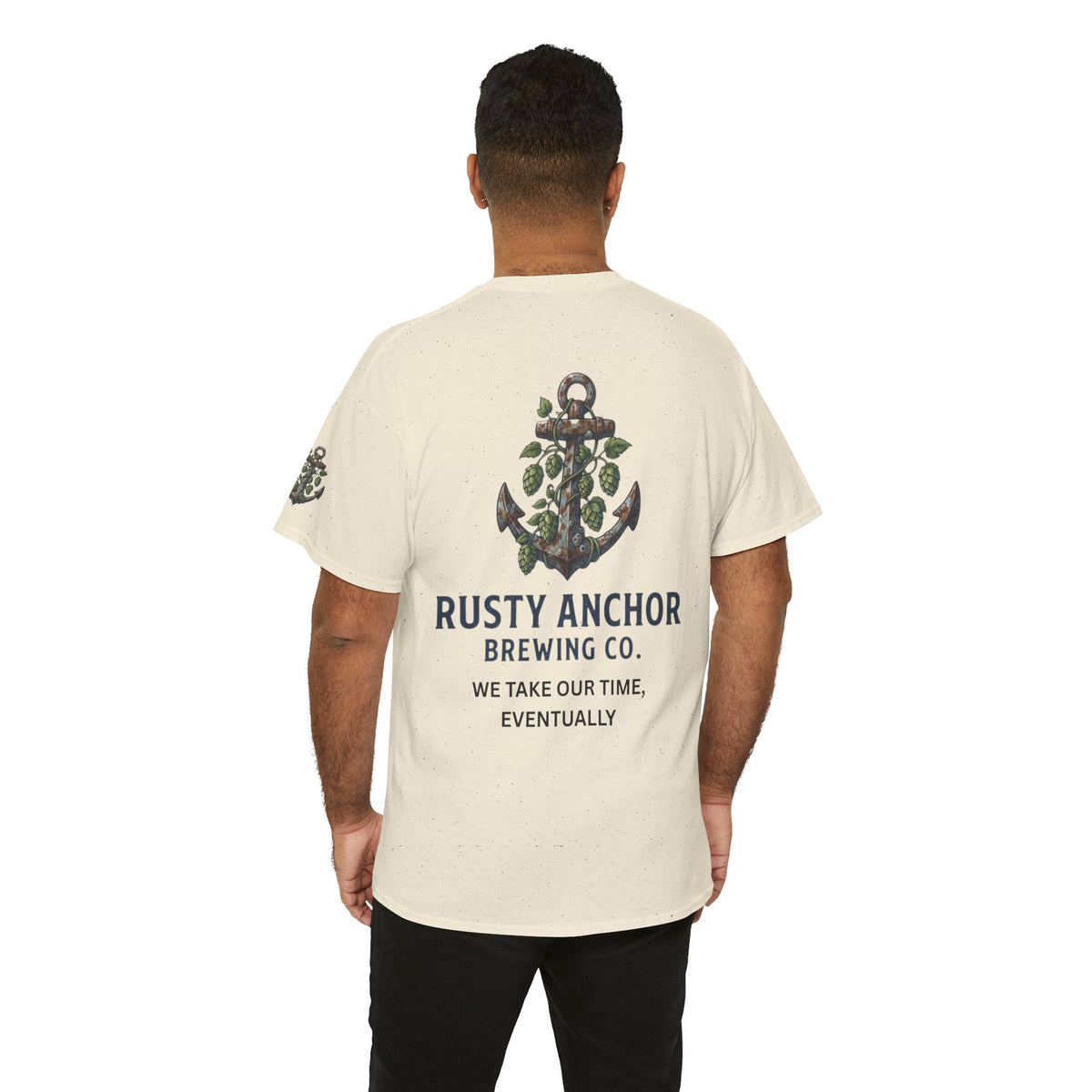 Color: Natural | Rusty Anchor Brewing Premium Graphic Tee