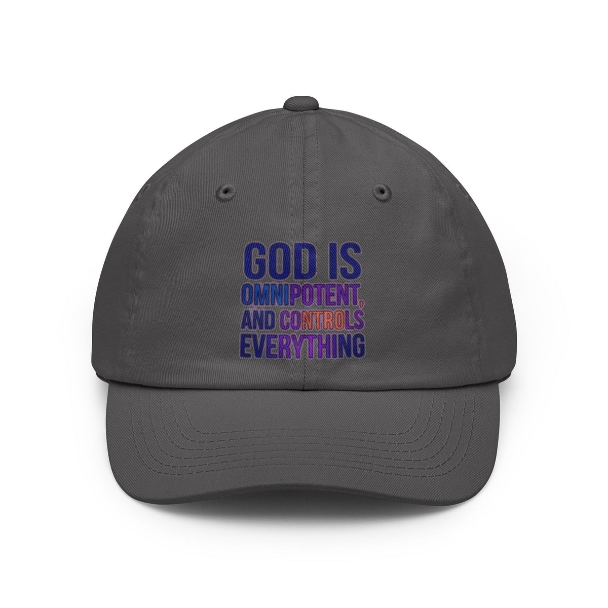 Color: Charcoal | God Controls Everything Dad Hat