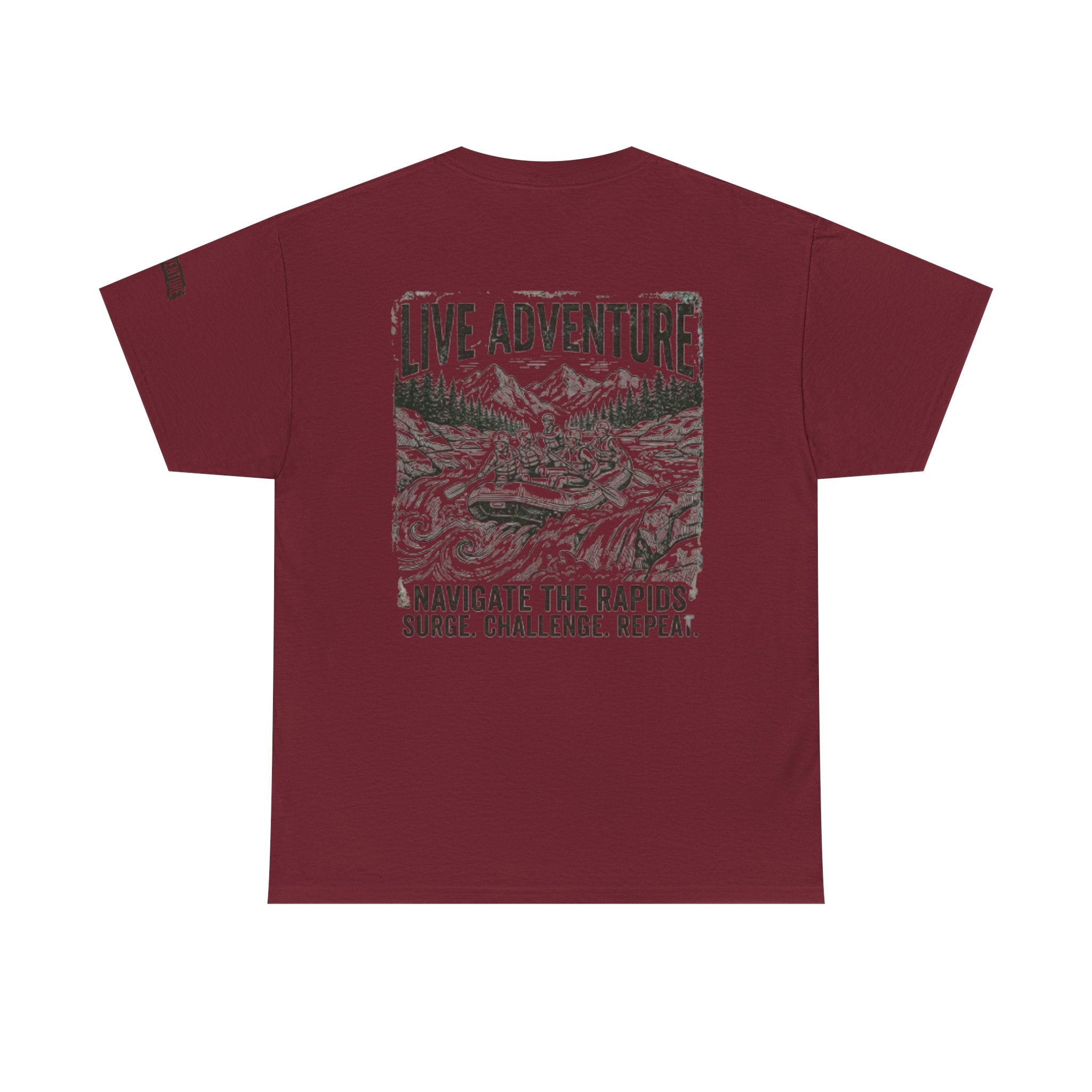 "Live Adventure - Rafting" Premium Graphic Tee
