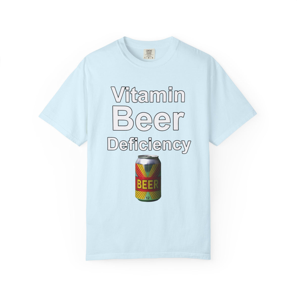 Color: Chambray | Vitamin Beer  Unisex Garment-Dyed T-shirt